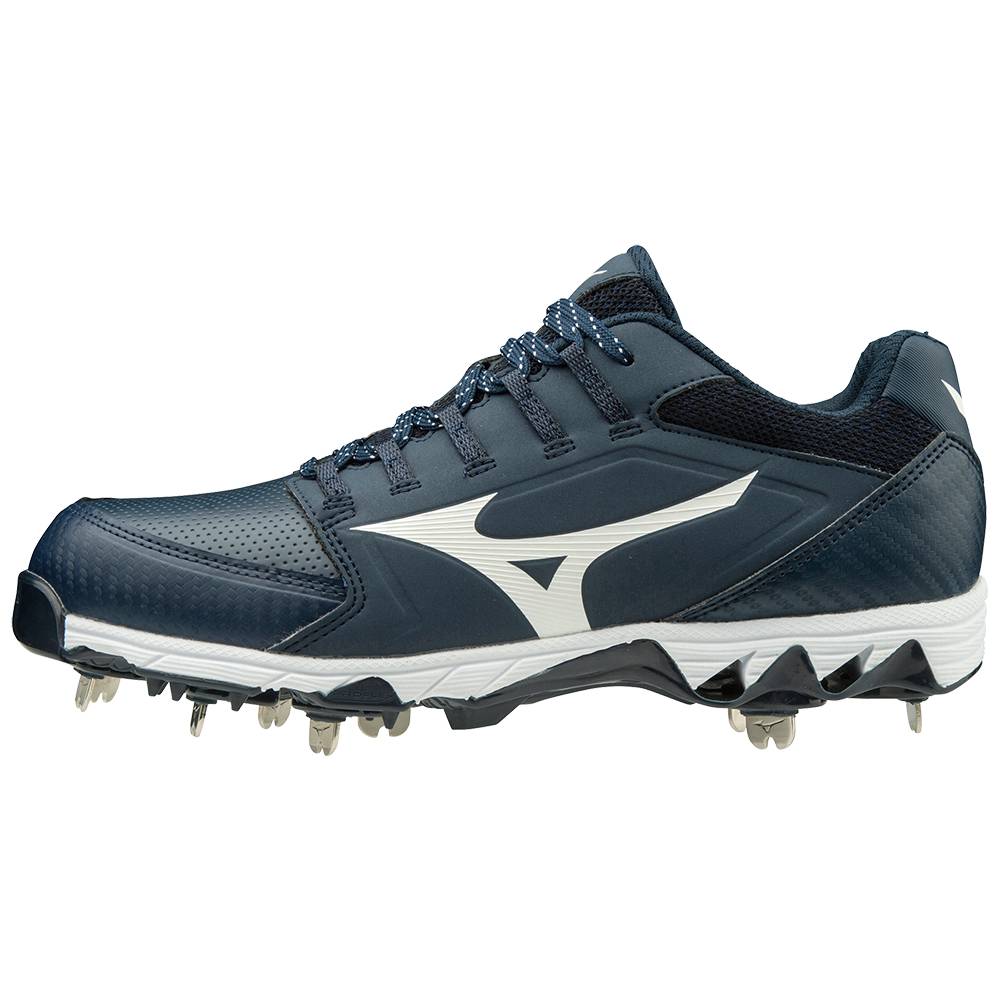 Damske Softball Obuv Mizuno 9-Spike Swift 6 Nizke Metal Námornícka Modrá/Biele Vypredaj ALFS27140